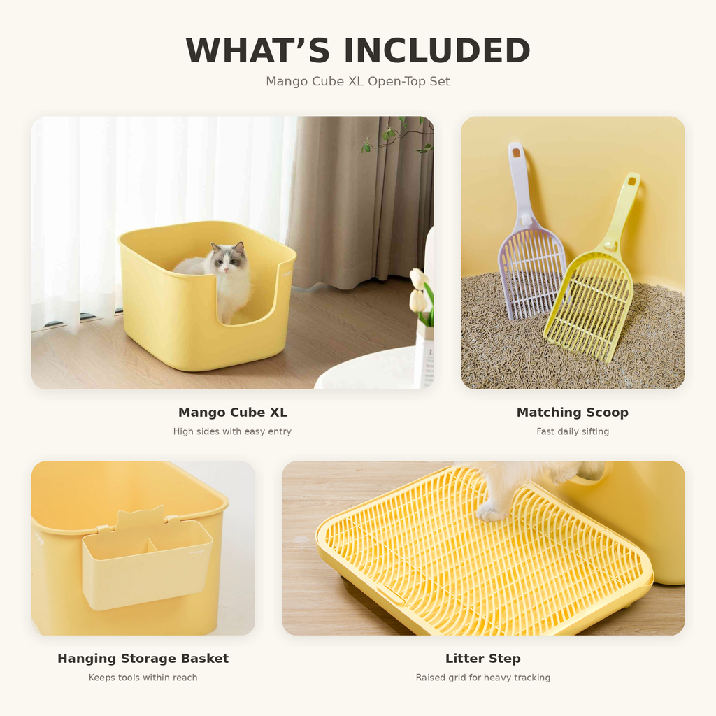 Mango Cube Litter Box XL Complete Set