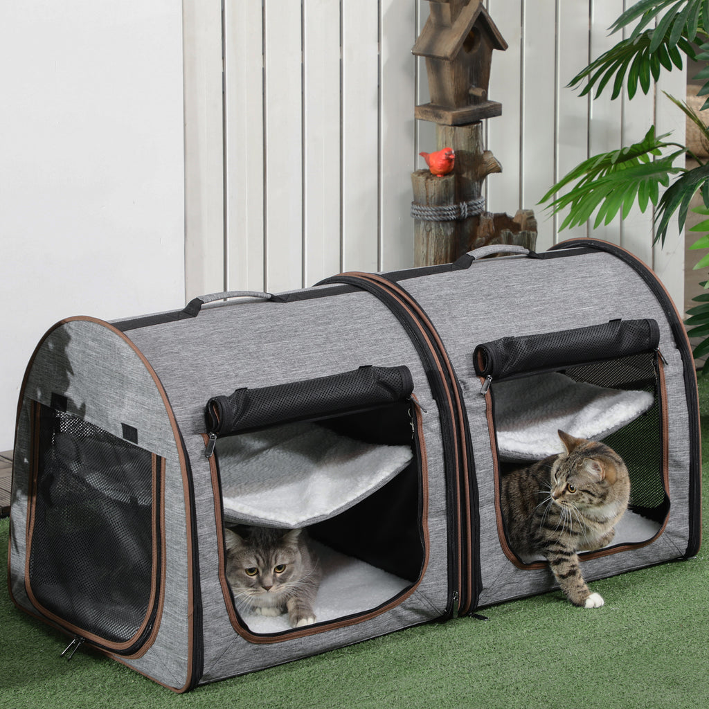 Dual Compartment Soft Pet Carrier