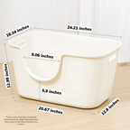 Butter Litter Box XL Set | Extra Large Litter Box with Accessories