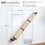 Slanted Cat Scratcher for Wall
