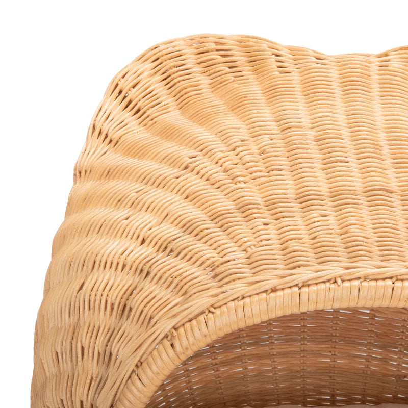 Woven Rattan Cat Cave Bed