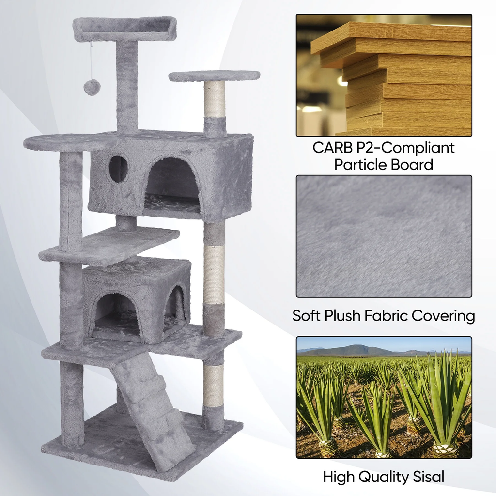 Double Condo Multi-Level Cat Tower