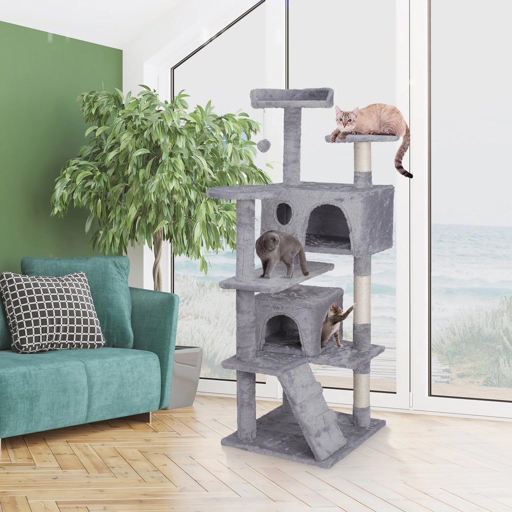 Double Condo Multi-Level Cat Tower