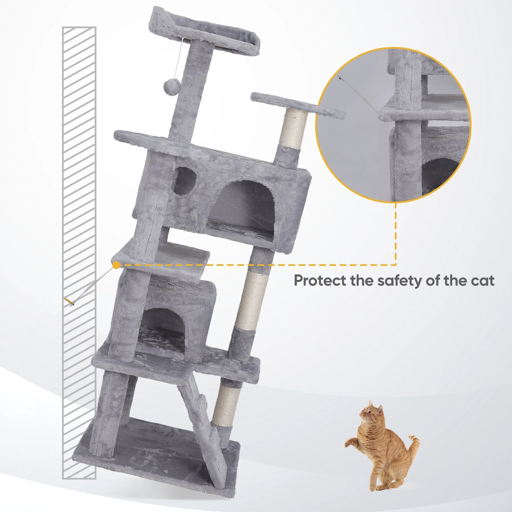 Double Condo Multi-Level Cat Tower