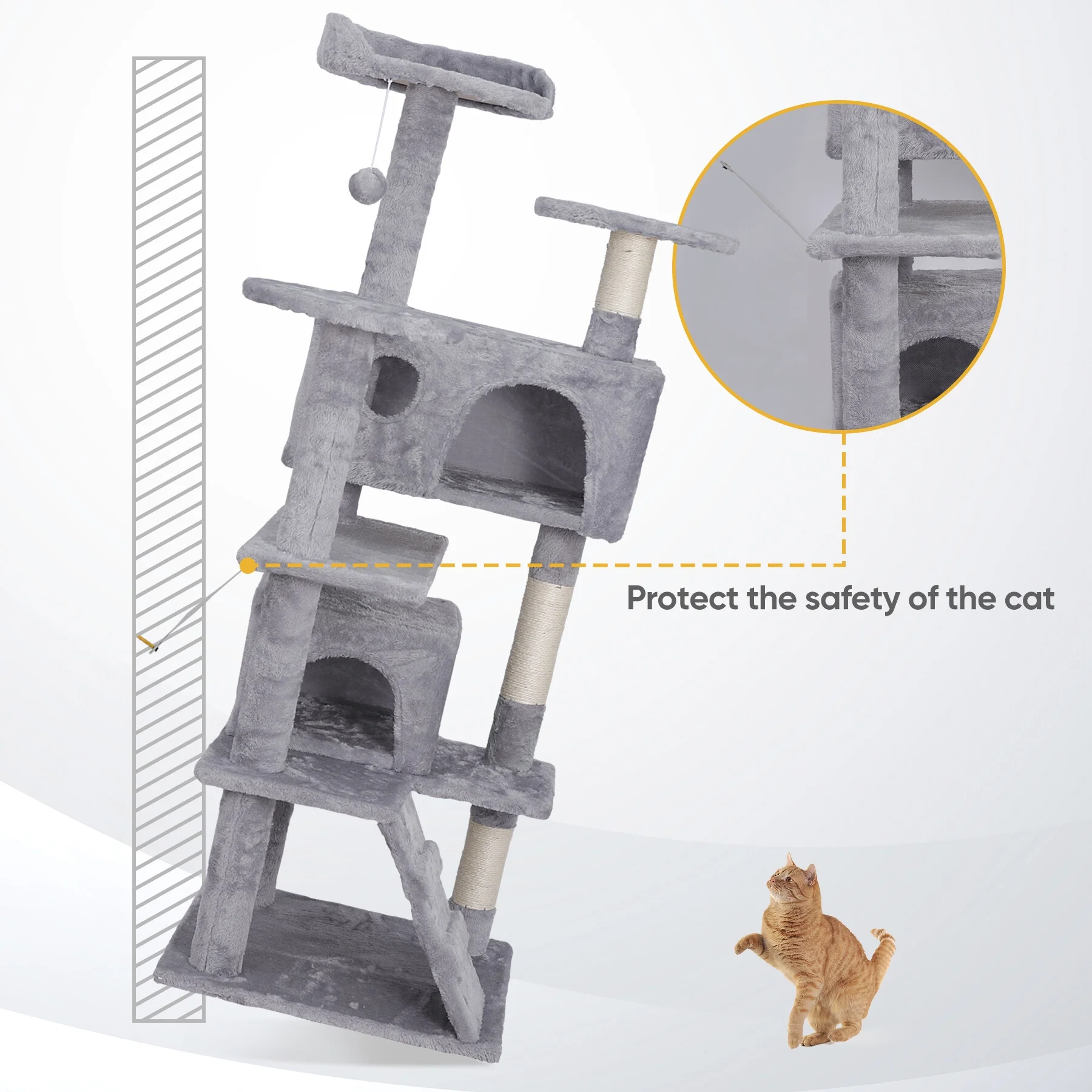 Double Condo Multi-Level Cat Tower