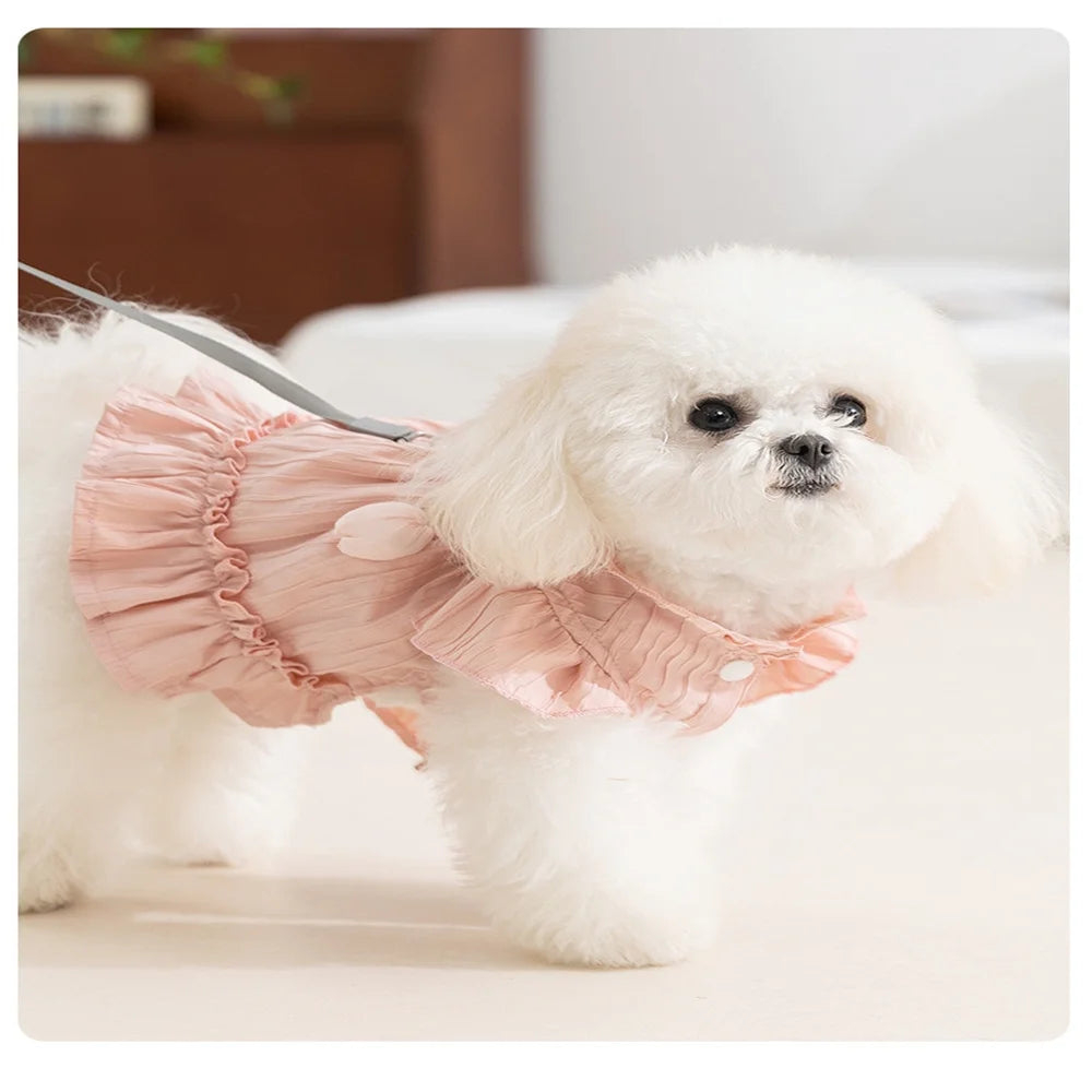 Ruffled Tulip Dog Sundress