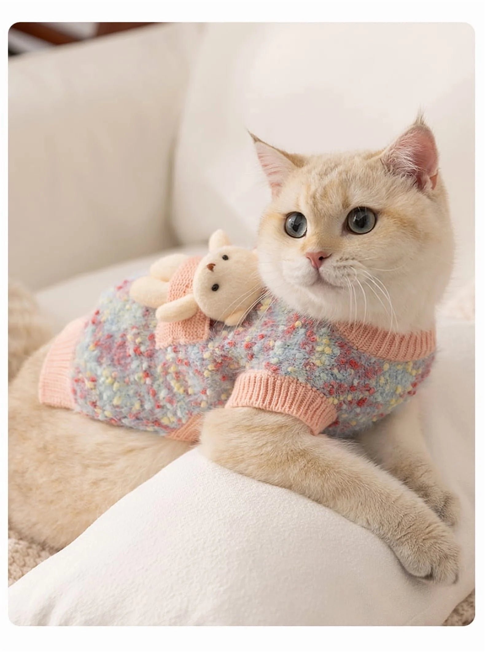 Classic Diamond Knit Dog Sweater