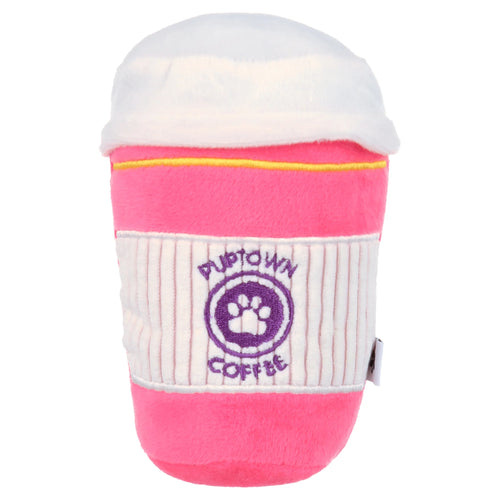 Coffee Cup Plush Dog Toy