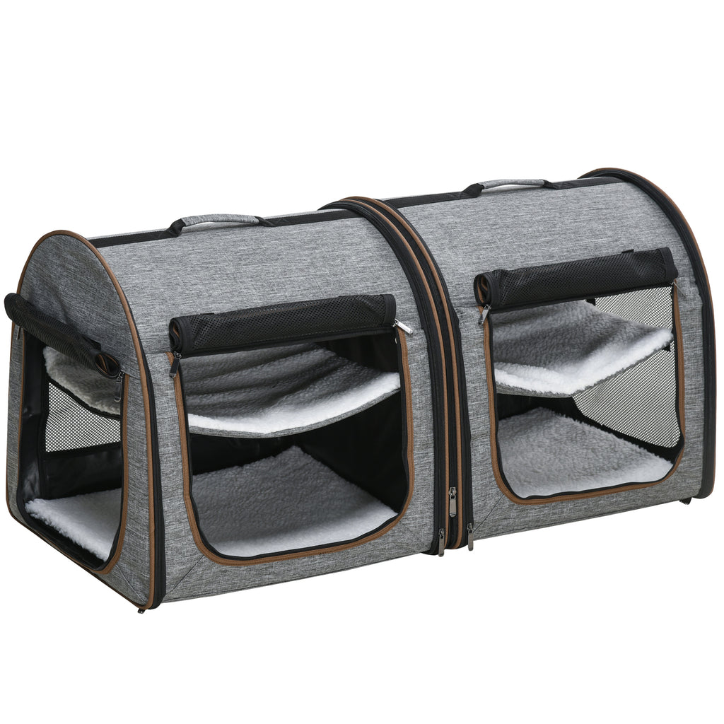 Dual Compartment Soft Pet Carrier