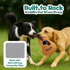 Acoustic Guitar Squeaky Crinkle Dog Toy 4 - MiniPaw Luxe