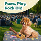 Acoustic Guitar Squeaky Crinkle Dog Toy 7 - MiniPaw Luxe