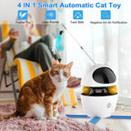 Automatic 3 in 1 Interactive Cat Toy with Laser and Feather 5 - MiniPaw Luxe
