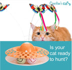 Automatic Butterfly Cat Toy with Catnip Ball Track 7 - MiniPaw Luxe