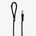 Braided Rope Leash | Black 2 - MiniPaw Luxe