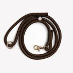 Braided Rope Leash | Brown 1 - MiniPaw Luxe
