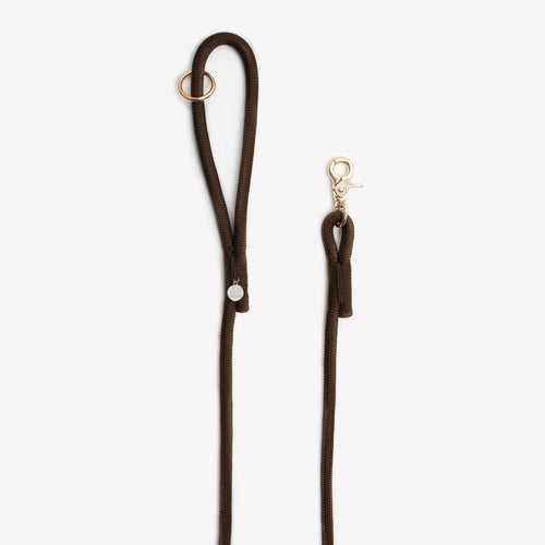 Braided Rope Leash | Brown 2 - MiniPaw Luxe