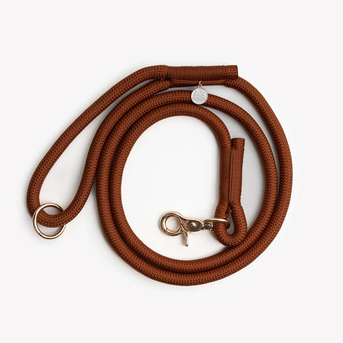 Braided Rope Leash | Clay 1 - MiniPaw Luxe