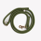 Braided Rope Leash | Green 1 - MiniPaw Luxe