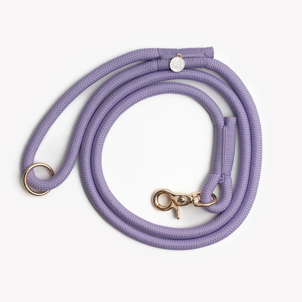 Braided Rope Leash | Lavender 1 - MiniPaw Luxe