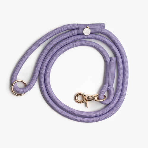 Braided Rope Leash | Lavender 1 - MiniPaw Luxe