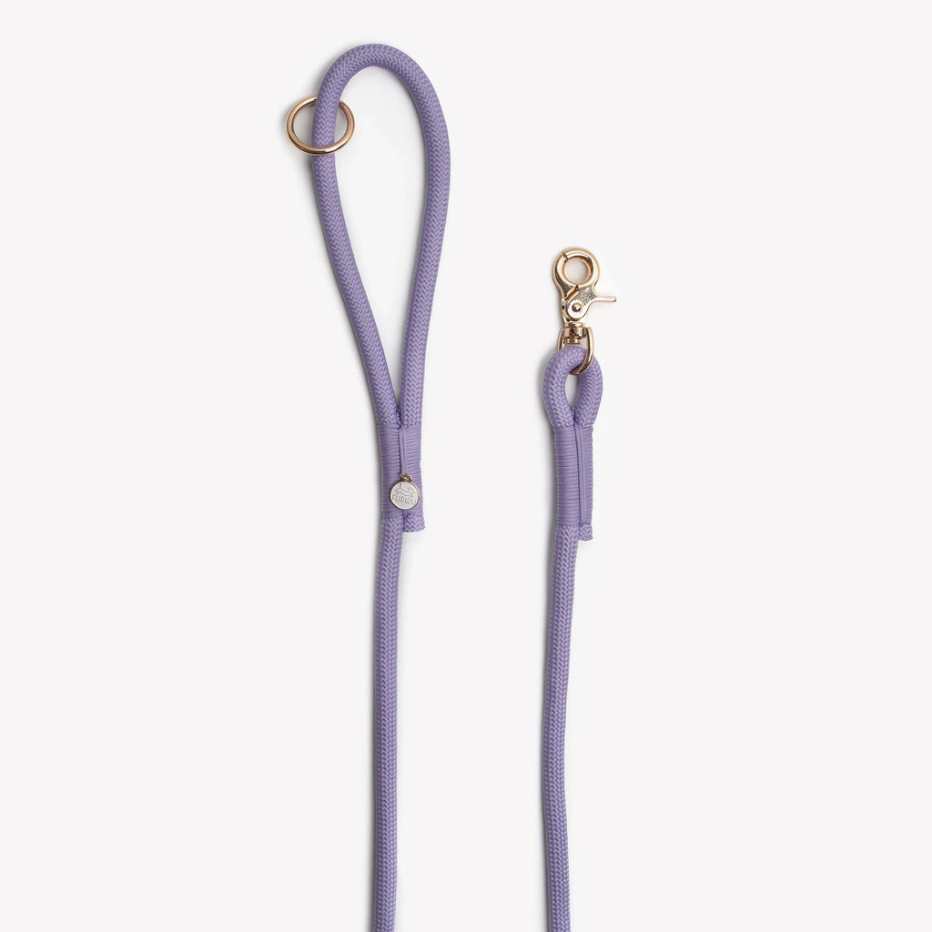 Braided Rope Leash | Lavender 2 - MiniPaw Luxe