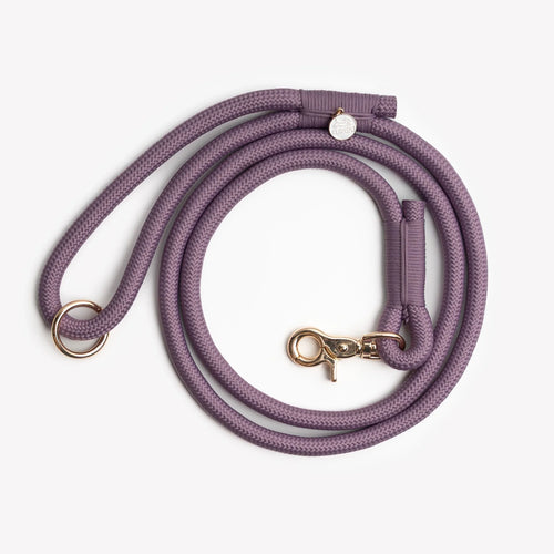 Braided Rope Leash | Lilac 1 - MiniPaw Luxe