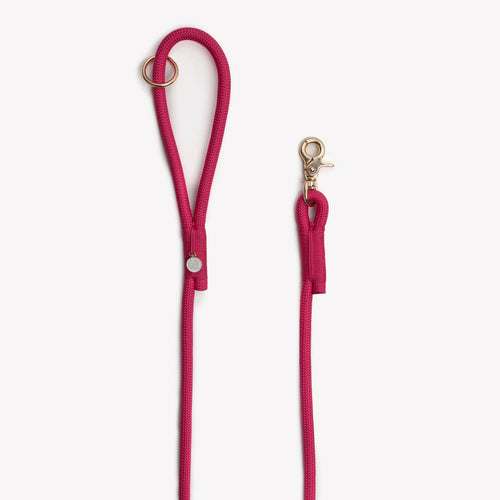 Braided Rope Leash | Magenta 2 - MiniPaw Luxe