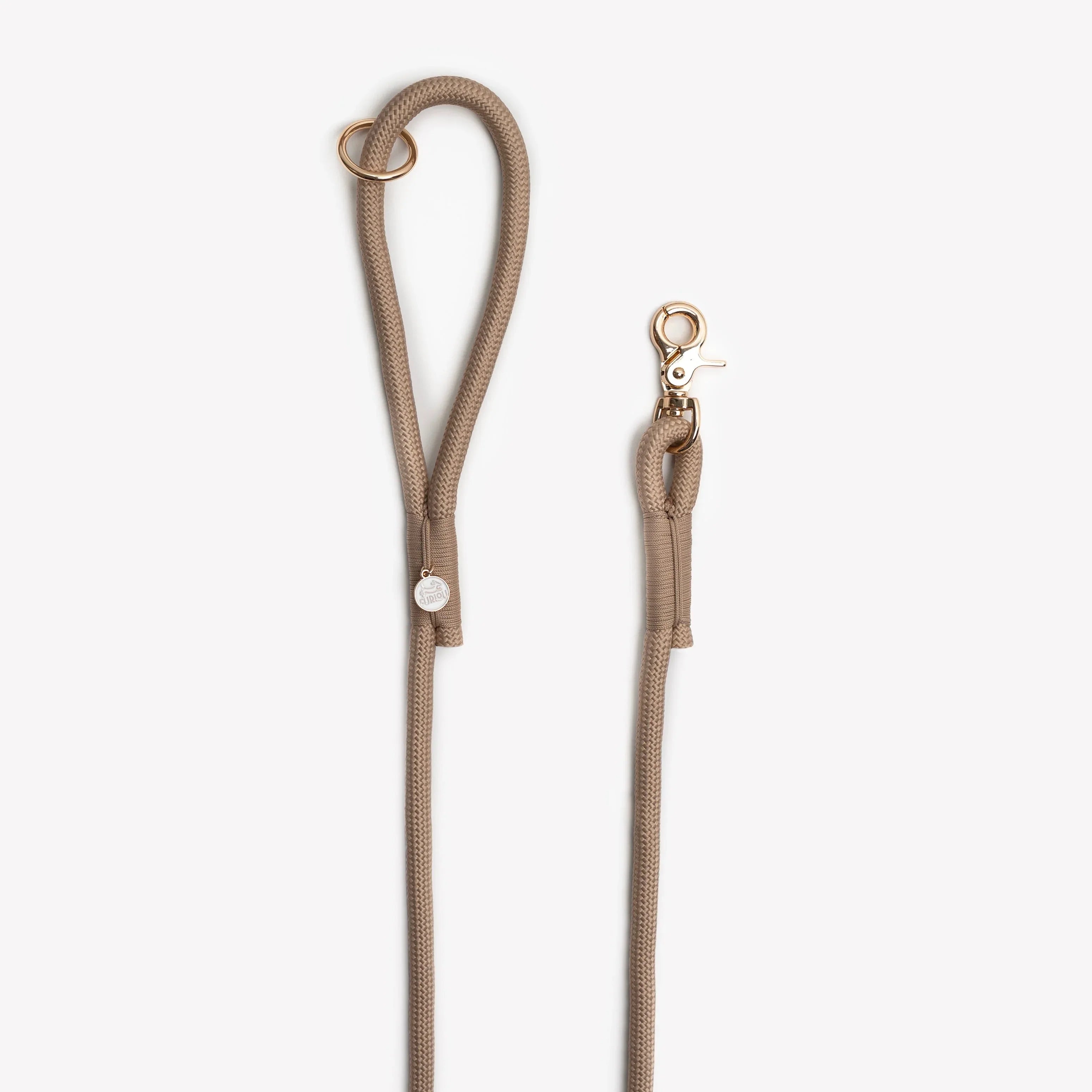 Braided Rope Leash | Sand 2 - MiniPaw Luxe