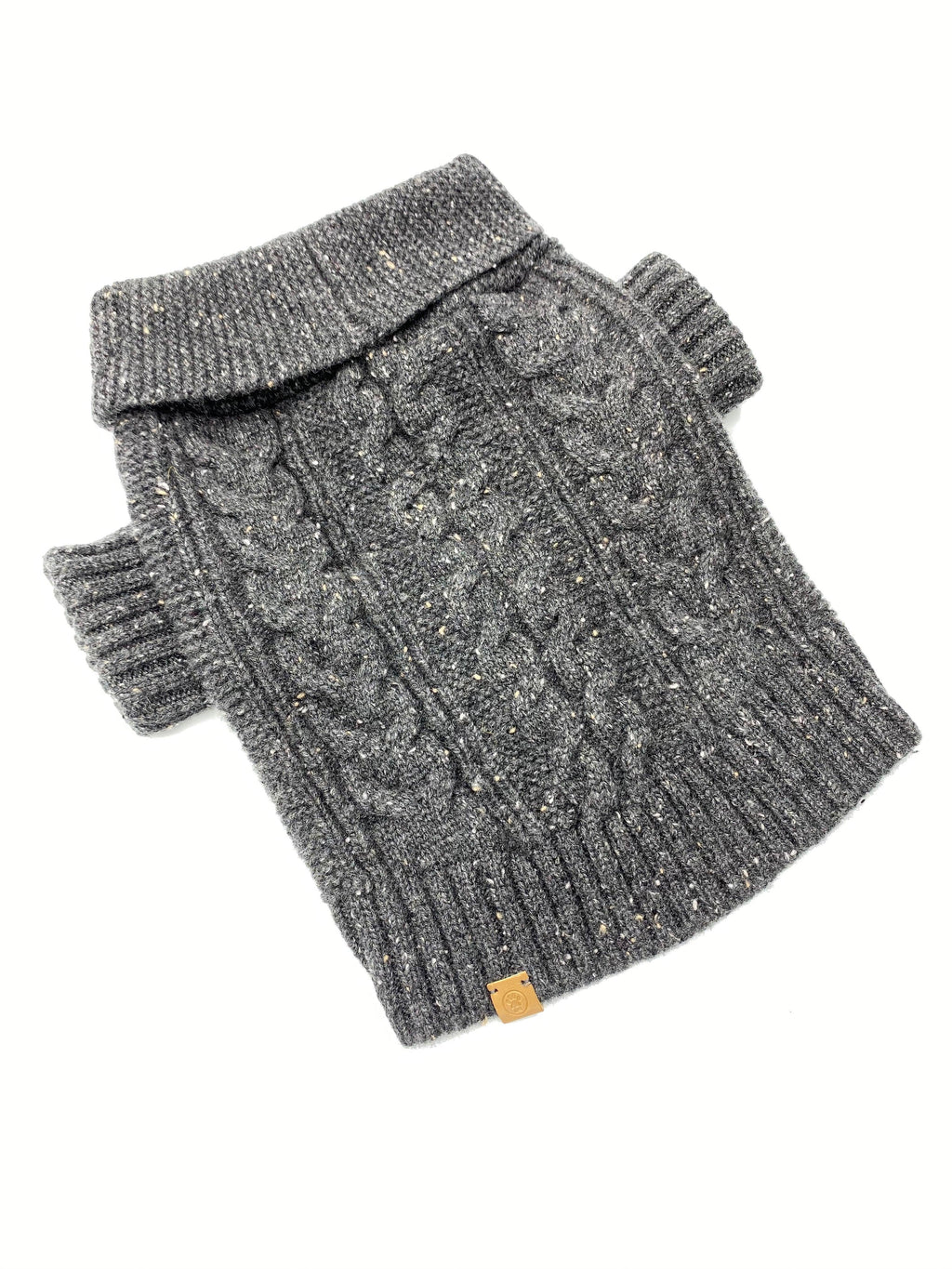 Brooklyn Cashmere Cardigan | Charcoal 1 - MiniPaw Luxe
