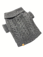 Brooklyn Cashmere Cardigan | Charcoal 1 - MiniPaw Luxe