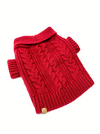 Brooklyn Cashmere Cardigan | Garnet 1 - MiniPaw Luxe