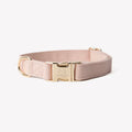 Canvas Dog Collar | Baby Pink 1 - MiniPaw Luxe