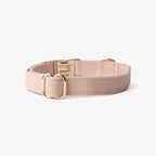 Canvas Dog Collar | Baby Pink 2 - MiniPaw Luxe
