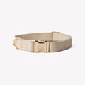 Canvas Dog Collar | Tan 1 - MiniPaw Luxe