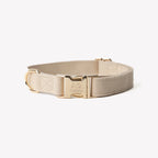 Canvas Dog Collar | Tan 1 - MiniPaw Luxe