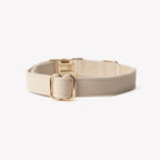 Canvas Dog Collar | Tan 2 - MiniPaw Luxe