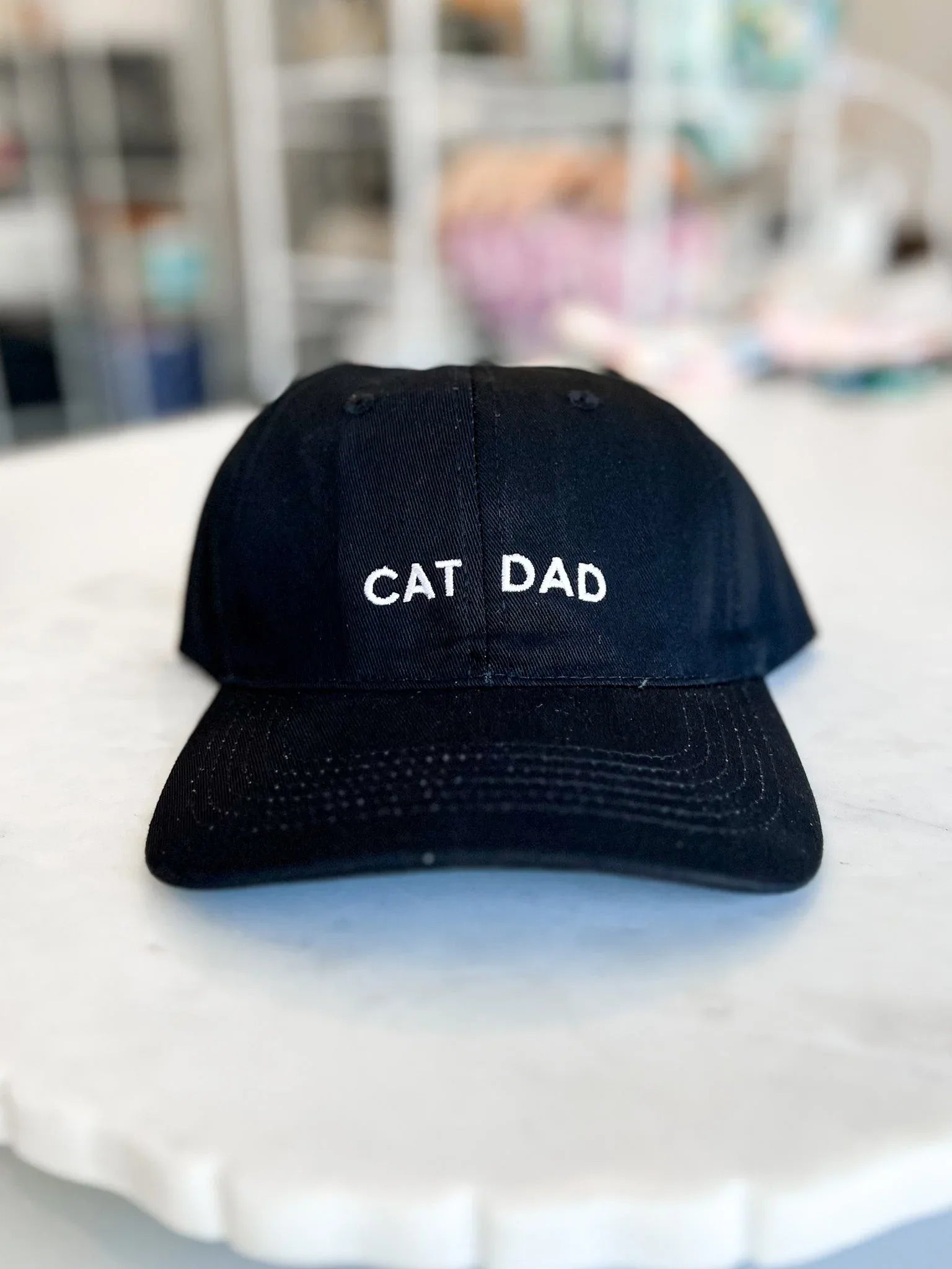 Cat Dad Hat Black 1 - MiniPaw Luxe