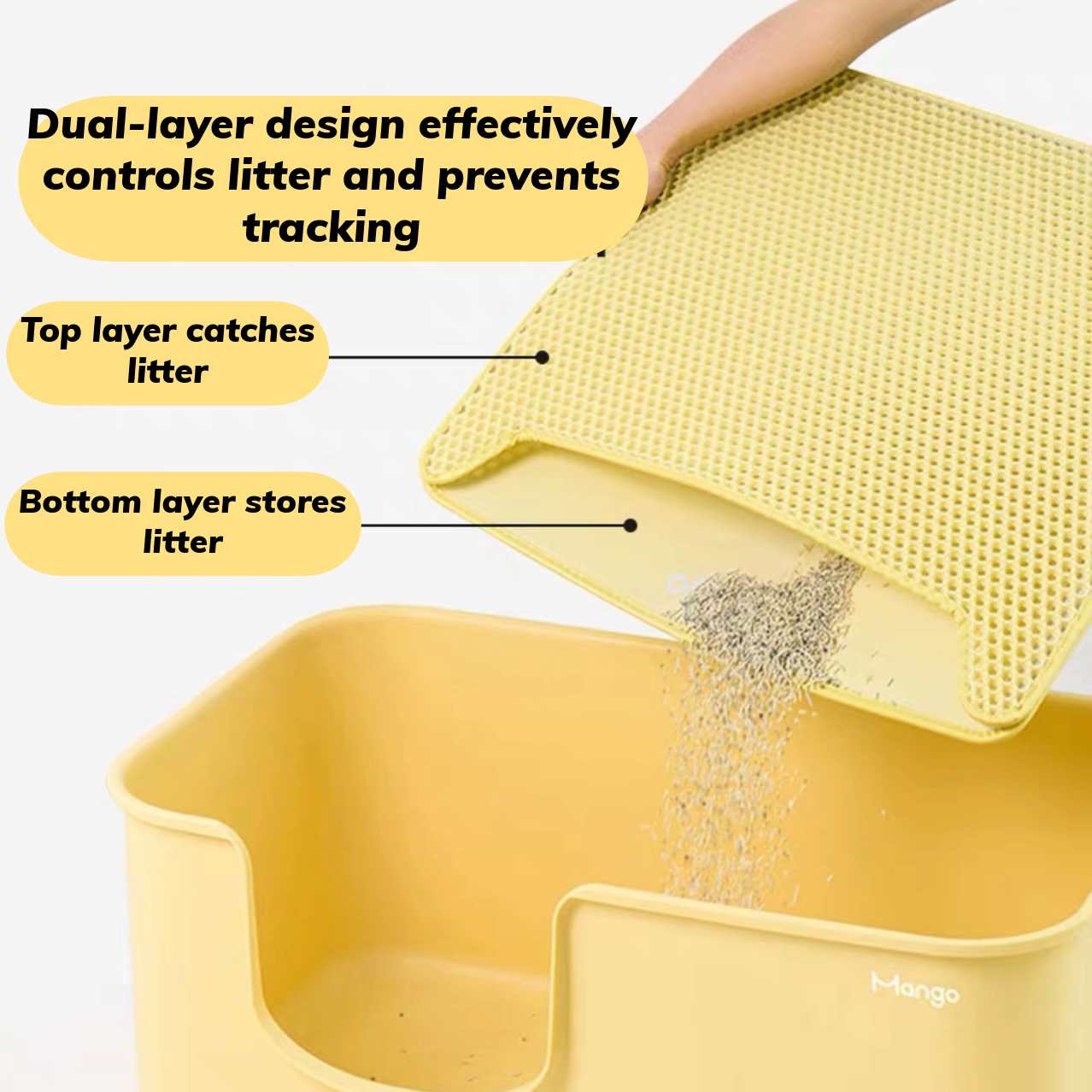 Double-Layer Cat Litter Mat