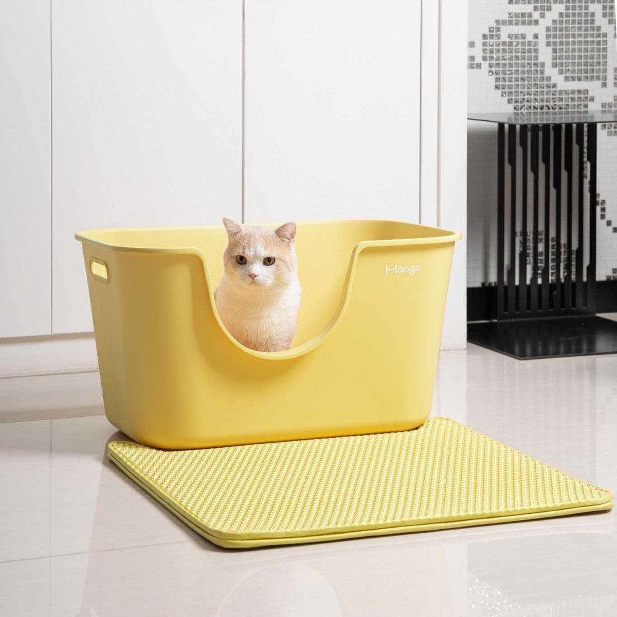 Butter Litter Box XL Set | Extra Large Litter Box with Accessories