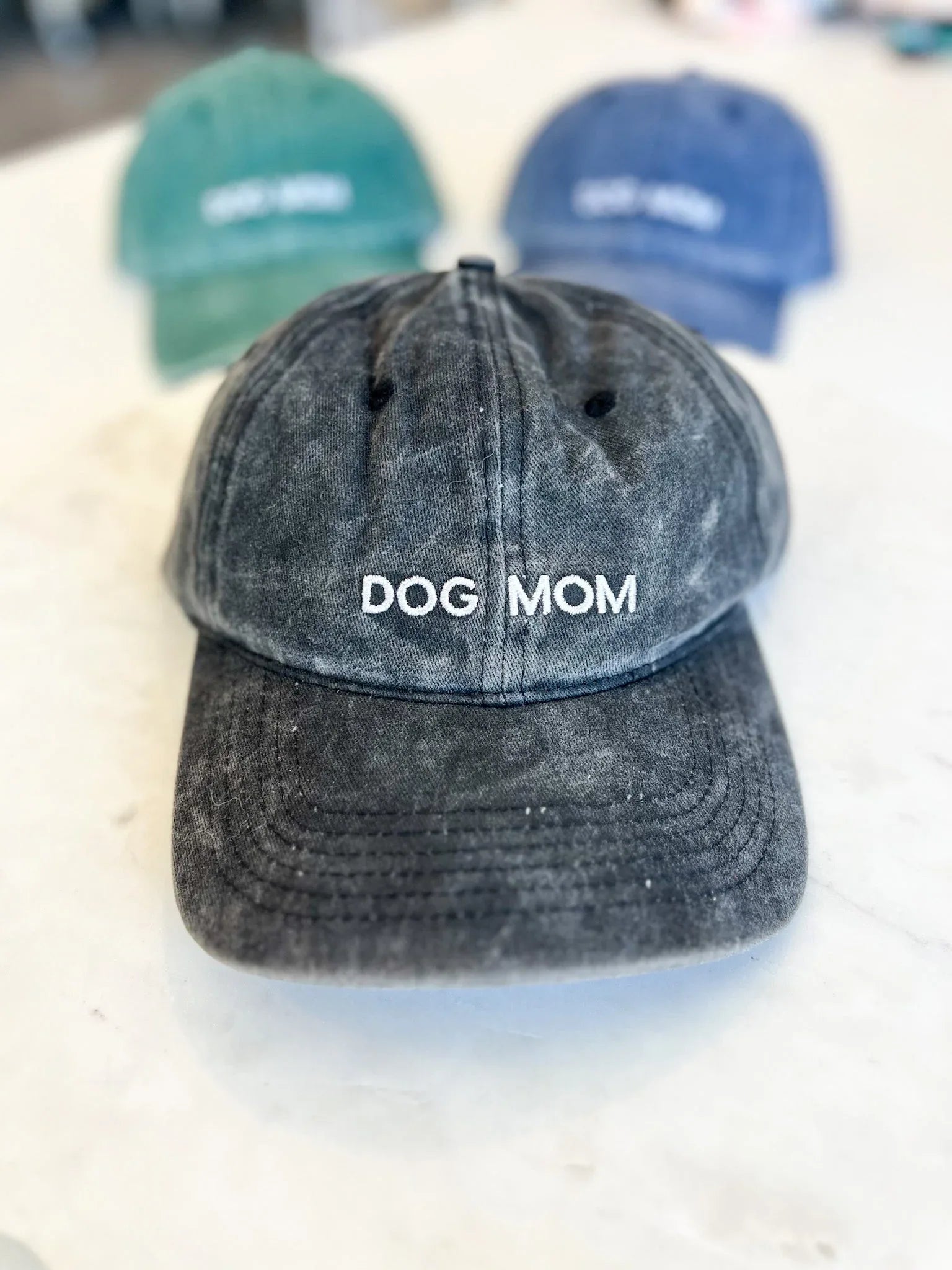 Dog Mom Hat Gray 1 - MiniPaw Luxe