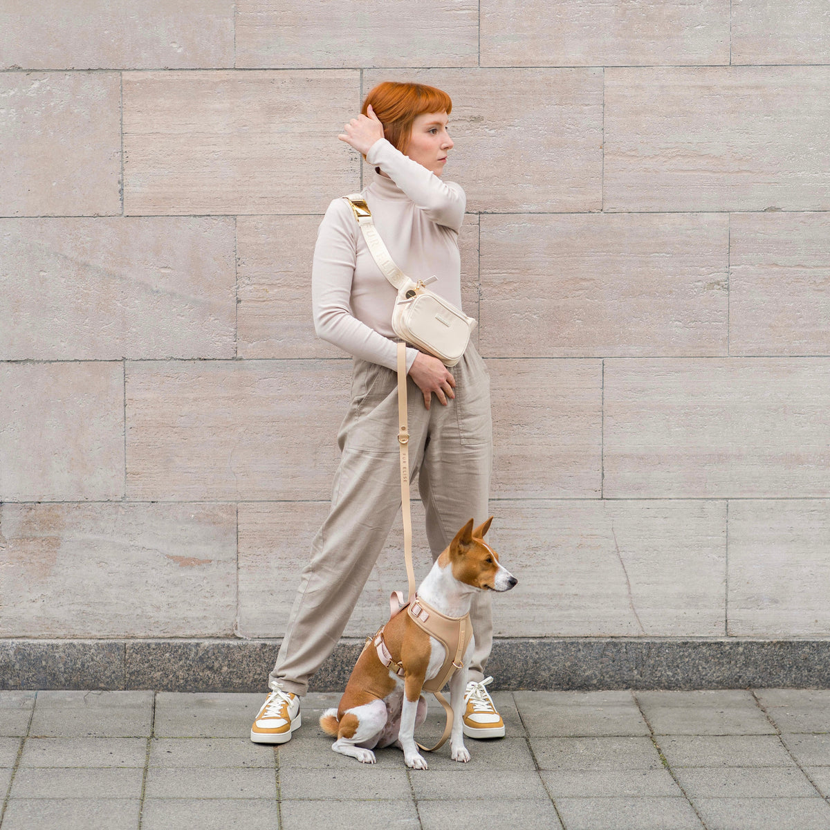 Fur Elise Harness & Leash Set - Sand