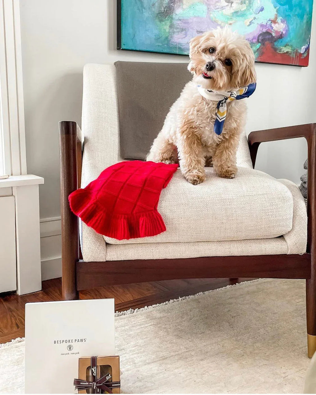 Erin Silk Twill Dog Scarf or Bandana 2 - MiniPaw Luxe