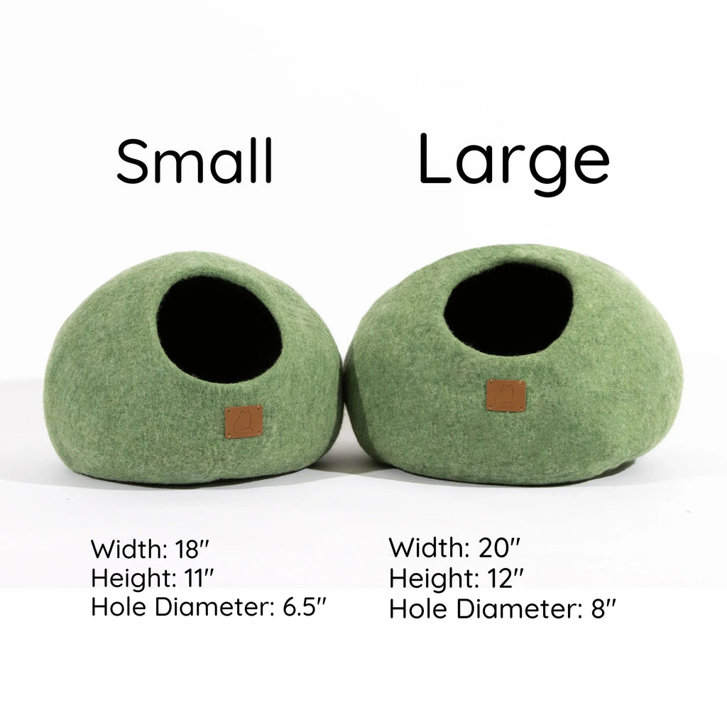 Eucalyptus Green | Round Style Cave 5 - MiniPaw Luxe