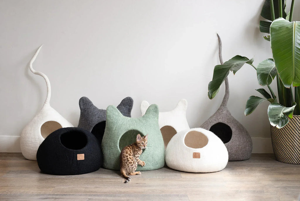 Eucalyptus Green | Round Style Cave 6 - MiniPaw Luxe
