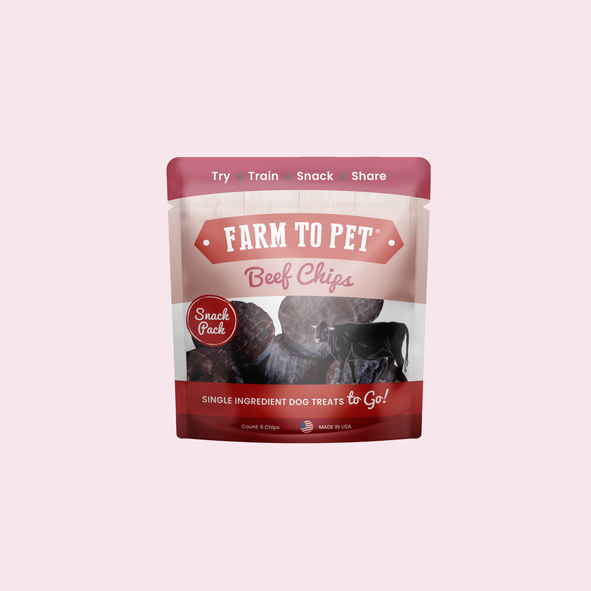 Beef Chips Snack Pack Bundles | Pet Treats for Training & Travel
