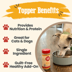 Treat Topper Chicken Pet Food Topper | Healthy Meal Supplement for Pets
