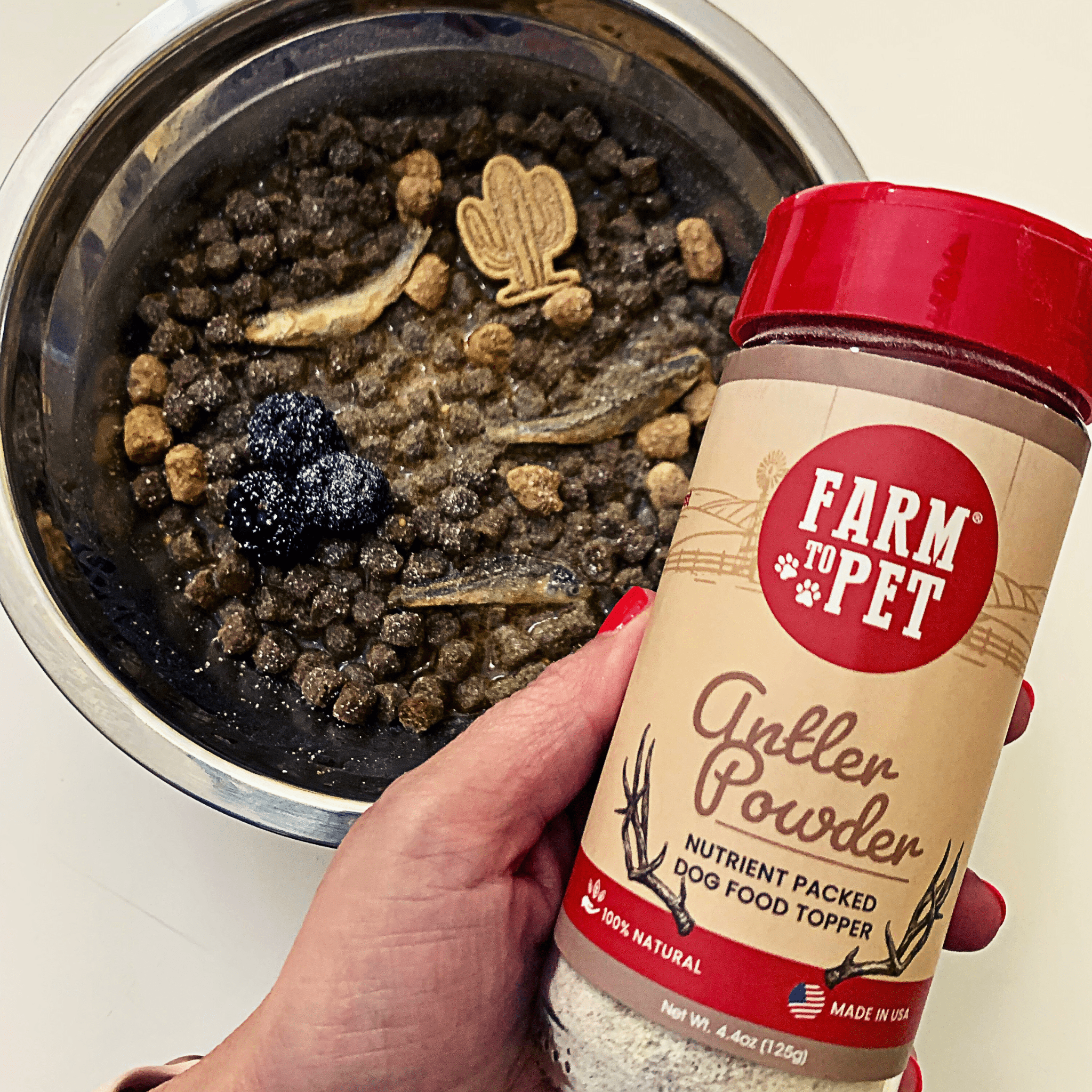 Treat Topper Antler Powder Pet Food Topper | Nutritional Supplement for Dogs and Cats