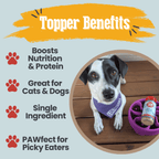 Treat Topper Fish Pet Food Topper | Low-Fat Meal Topper for Pets