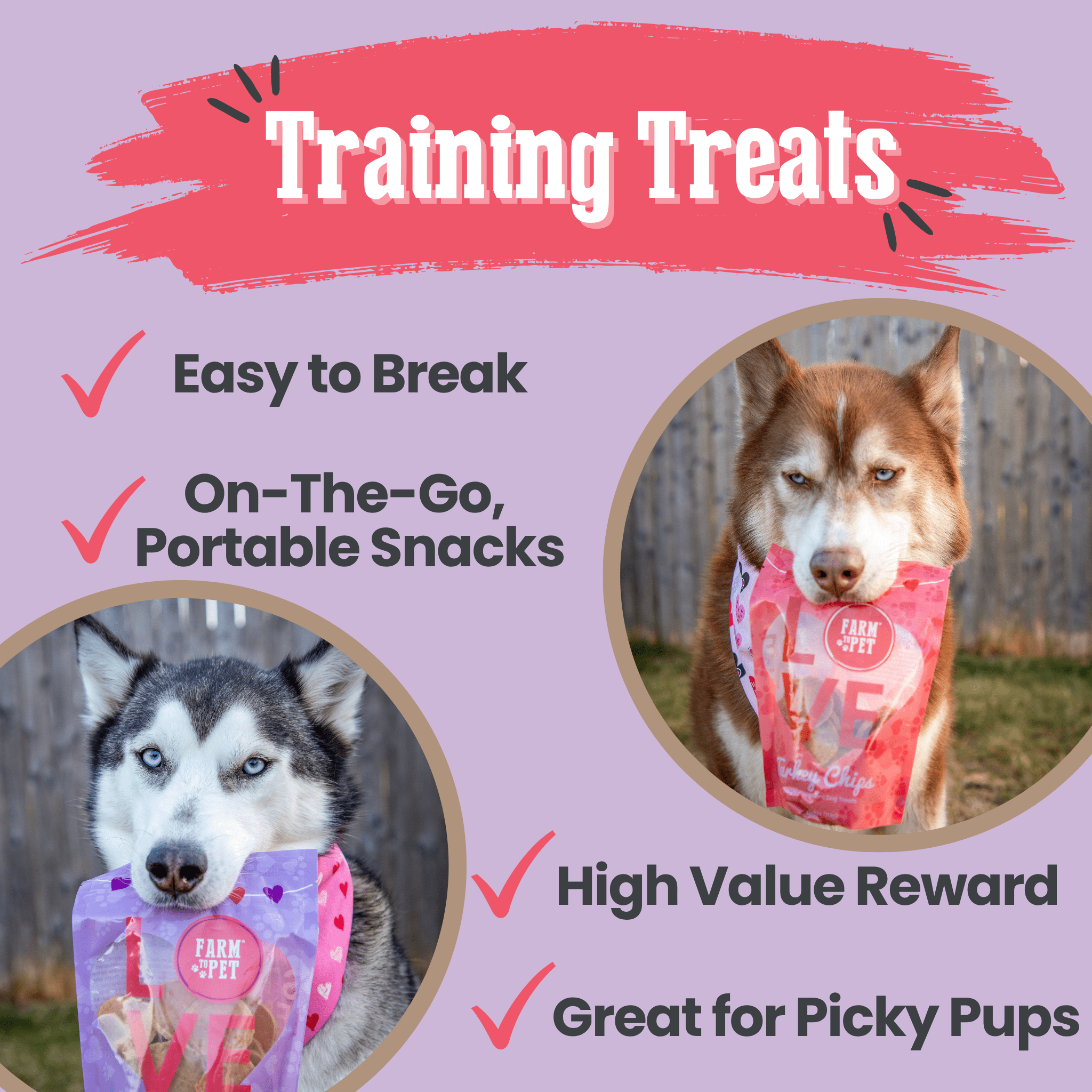 Puppy Love Pet Treat Duo | Poultry Chip Variety Pack