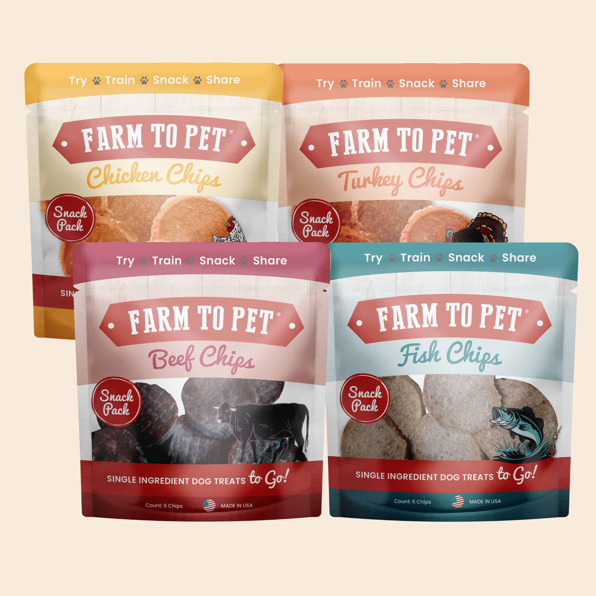 Snack Pack Dog Treat Sampler